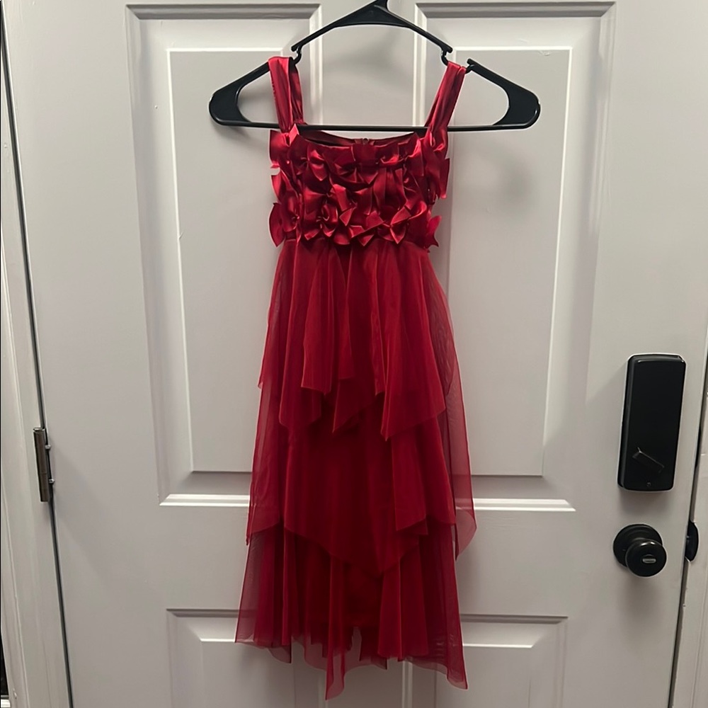Elegant Red Kids Dress
